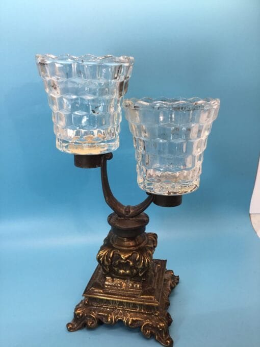 Vintage Brass Double Votive Candle Holder - Image 11