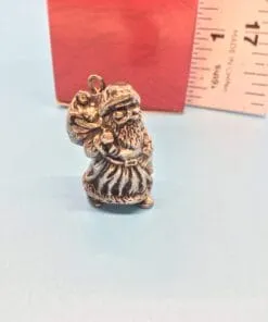 1991 "Silvery Santa" Keepsake Ornament – Vintage Silver-Plated Miniature Santa