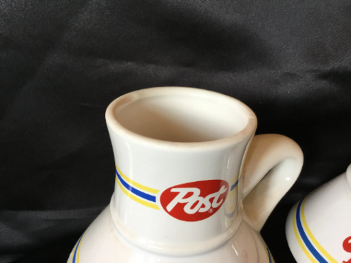 POST TOASTIES ADVERTISING collectors set of 2 - coffee - tea -mug Vintage Kellogg's cereal mugs - Image 4