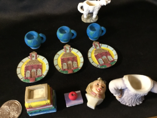1997 Youngs little lamb Mini Miniature /ceramic / Resin Tea Set - Image 6