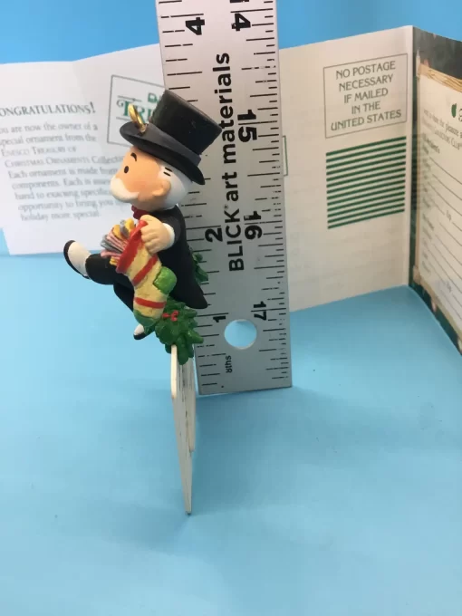 Rare 1994 Enesco Monopoly Banker Ornament – Mr. Moneybags on Boardwalk and Park Place - Image 10