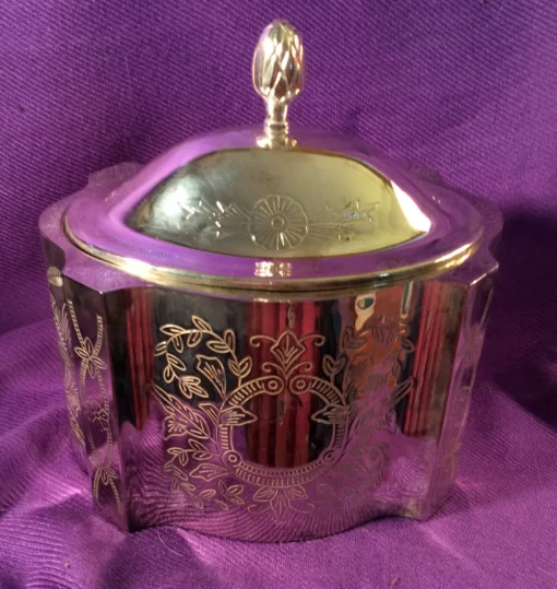 Elegant Silver-Plated Jewelry Box by International Silver Co – Elder-Beerman Edition