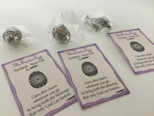 Springtime Blessings: Silver New Life Charm Easter Eggs – Lamb of God Religious Gifts by Ganz - Image 7