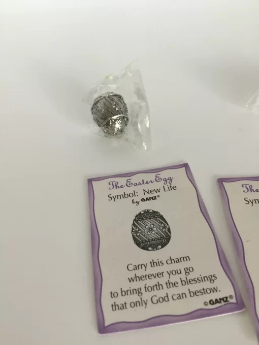 Springtime Blessings: Silver New Life Charm Easter Eggs – Lamb of God Religious Gifts by Ganz - Image 9