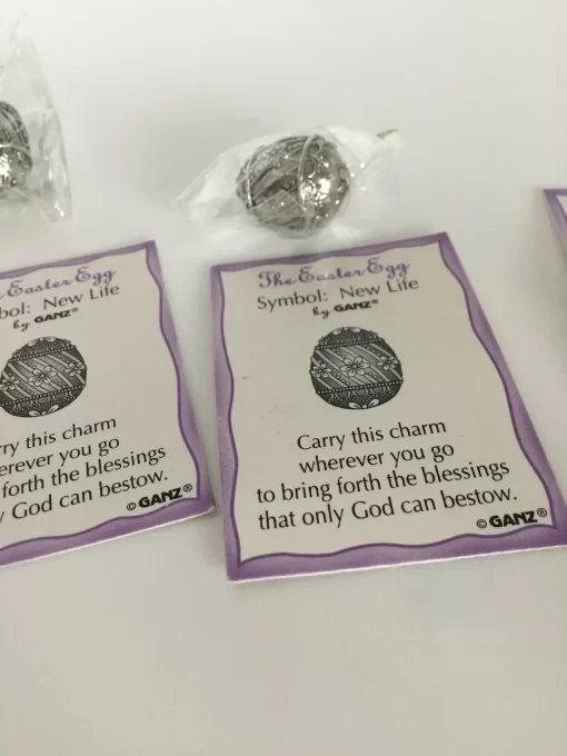 Springtime Blessings: Silver New Life Charm Easter Eggs – Lamb of God Religious Gifts by Ganz - Image 10