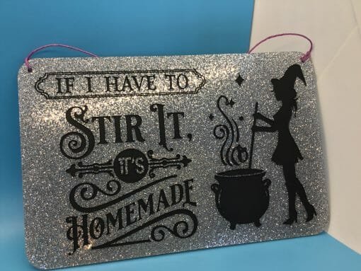 Handcrafted Witches Kitchen "Homemade" Glittered Acrylic- Hand painted Witch Kitchen Decor- Pagan-Magical Kitchen remedies- Witch Humor - Image 11