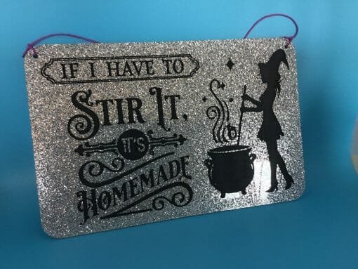 Handcrafted Witches Kitchen "Homemade" Glittered Acrylic- Hand painted Witch Kitchen Decor- Pagan-Magical Kitchen remedies- Witch Humor - Image 12