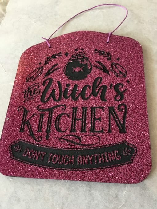 Handcrafted Witches Kitchen "Don't Touch"  Humor - Image 2