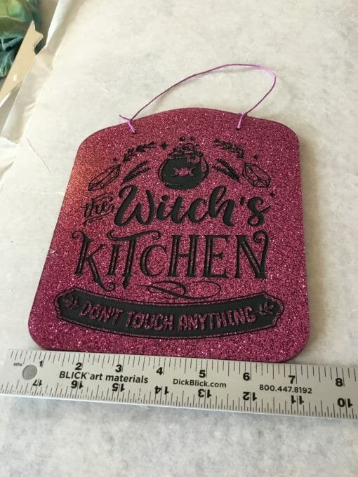 Handcrafted Witches Kitchen "Don't Touch"  Humor - Image 4