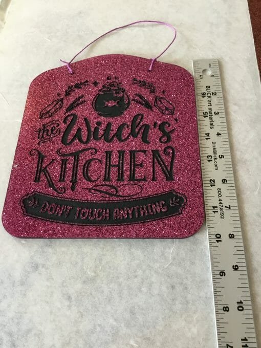 Handcrafted Witches Kitchen "Don't Touch"  Humor - Image 5