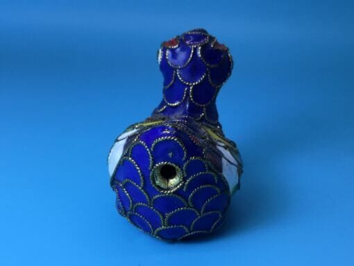 Vintage Chinese filigree Blue Duck- Bird Decoration - Image 6