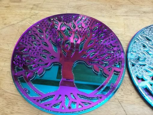 Custom Mirrored Acrylic Family Tree Dream catcher- Family Ties - Dream weaver - Custom and Personalized engraved Family Tree - Image 2