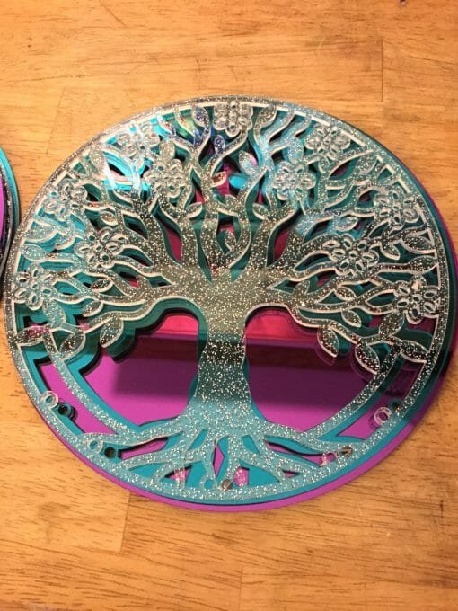 Custom Mirrored Acrylic Family Tree Dream catcher- Family Ties - Dream weaver - Custom and Personalized engraved Family Tree - Image 8