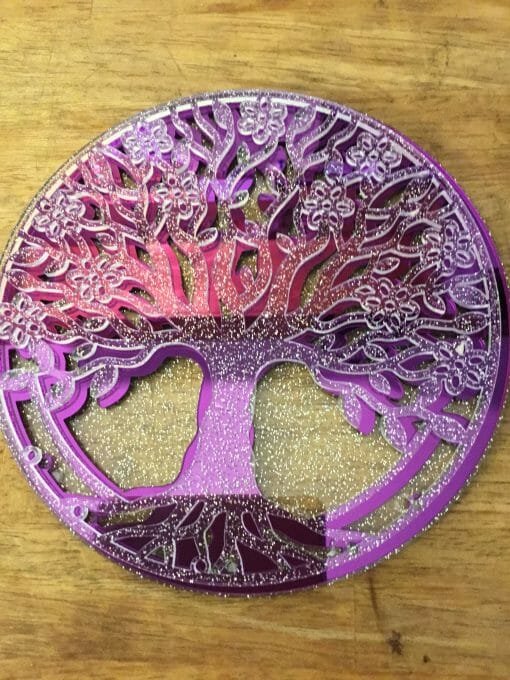 Custom Mirrored Acrylic Family Tree Dream catcher- Family Ties - Dream weaver - Custom and Personalized engraved Family Tree - Image 10