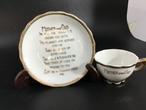 Mother and Father plate and cup - Image 4