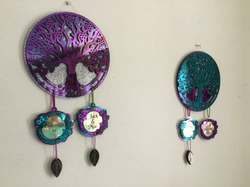 Custom Mirrored Acrylic Family Tree Dream catcher- Family Ties - Dream weaver - Custom and Personalized engraved Family Tree - Image 18