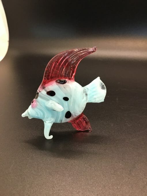 Vintage Hand Blown Blue FISH figurine - Image 2
