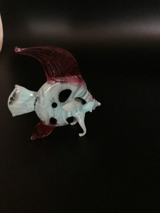 Vintage Hand Blown Blue FISH figurine - Image 5