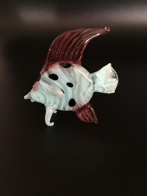 Vintage Hand Blown Blue FISH figurine - Image 7