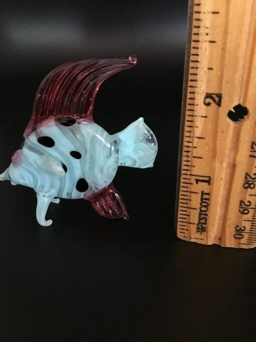 Vintage Hand Blown Blue FISH figurine - Image 8