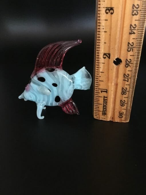 Vintage Hand Blown Blue FISH figurine - Image 9