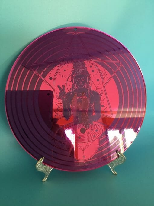 Intergalactic Planetary DJ Window Decoration with engraved "Record" - Image 6