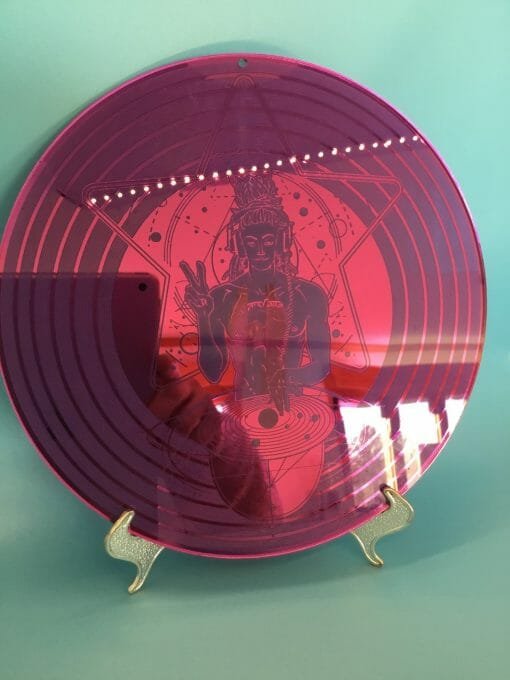 Intergalactic Planetary DJ Window Decoration with engraved "Record" - Image 7