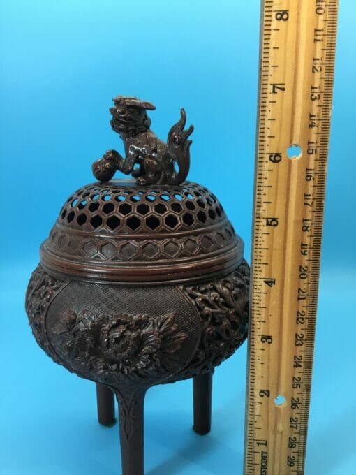 Koro Japanese Bronze Incense burner - Image 2