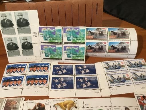 Vintage Stamp Collection early 90's Over 250 stamps -Hank Williams-Olympics-Little Women-Huck Finn-Alfred Hitchcock-Little House on Prairie - Image 36