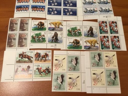 Vintage Stamp Collection early 90's Over 250 stamps -Hank Williams-Olympics-Little Women-Huck Finn-Alfred Hitchcock-Little House on Prairie - Image 35