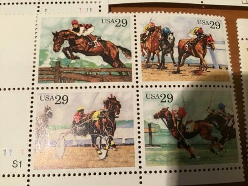Vintage Stamp Collection early 90's Over 250 stamps -Hank Williams-Olympics-Little Women-Huck Finn-Alfred Hitchcock-Little House on Prairie - Image 33