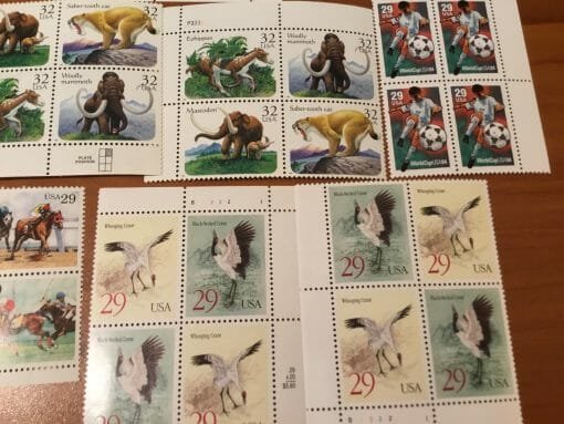 Vintage Stamp Collection early 90's Over 250 stamps -Hank Williams-Olympics-Little Women-Huck Finn-Alfred Hitchcock-Little House on Prairie - Image 32