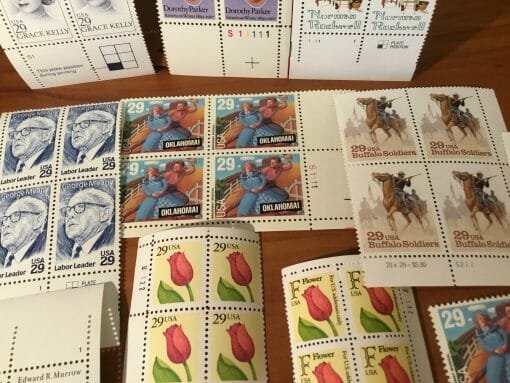 Vintage Stamp Collection early 90's Over 250 stamps -Hank Williams-Olympics-Little Women-Huck Finn-Alfred Hitchcock-Little House on Prairie - Image 28