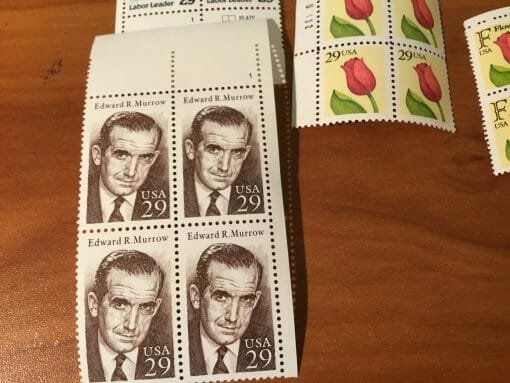 Vintage Stamp Collection early 90's Over 250 stamps -Hank Williams-Olympics-Little Women-Huck Finn-Alfred Hitchcock-Little House on Prairie - Image 26