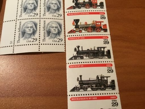 Vintage Stamp Collection early 90's Over 250 stamps -Hank Williams-Olympics-Little Women-Huck Finn-Alfred Hitchcock-Little House on Prairie - Image 17