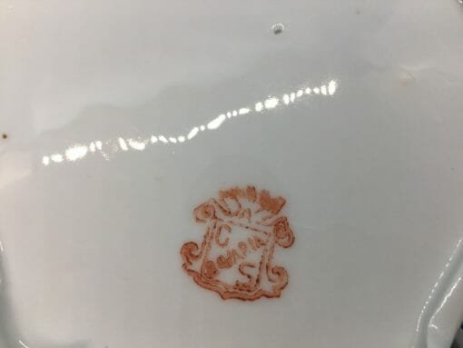 C S Bavaria -Germany Porcelain Pierced - slotted Bowl /Trinket Dish - Floral porcelain pattern bowl - Image 8