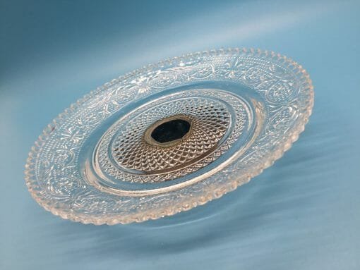 Glass- Crystal - Display dish -Round Brilliant Cut tray - Image 8