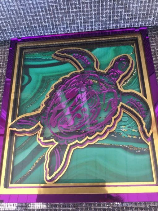 Māori Wall art Polynesian Sea creature - Cosmic Turtle - Image 15