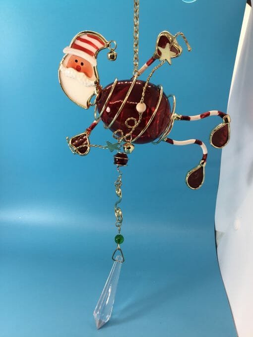 Hanging Santa Window Decoration - Image 2