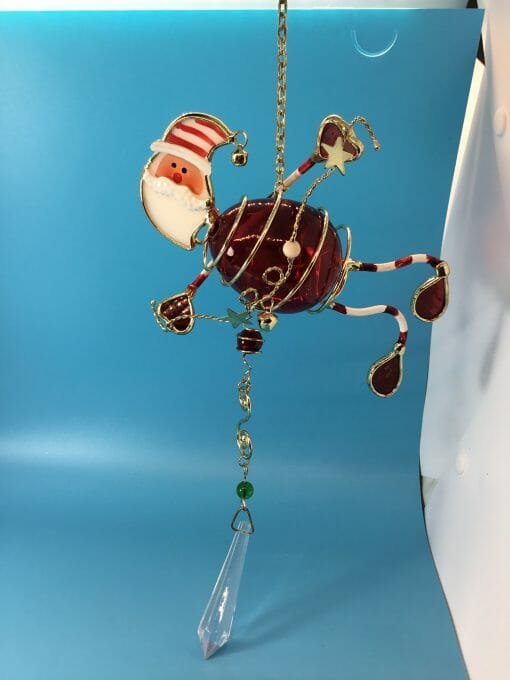Hanging Santa Window Decoration - Image 3