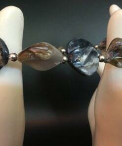 Natural labradorite stone bracelet