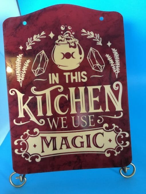 Kitchen Witchery Sign- In this kitchen we use magic - Image 4