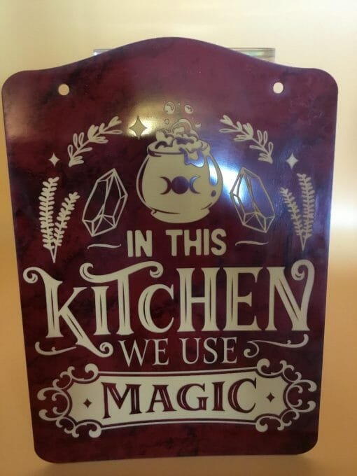 Kitchen Witchery Sign- In this kitchen we use magic - Image 5