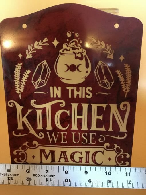 Kitchen Witchery Sign- In this kitchen we use magic - Image 6