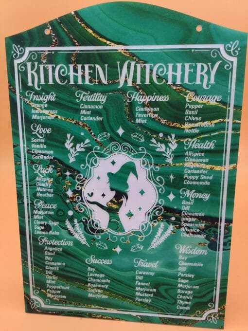 Kitchen Witchery Sign- Spells -Spices -Magical Herbs and blends for magic- Magical potions- Pagan crafting - Image 2