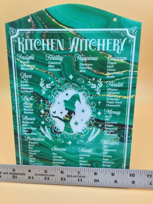 Kitchen Witchery Sign- Spells -Spices -Magical Herbs and blends for magic- Magical potions- Pagan crafting - Image 4