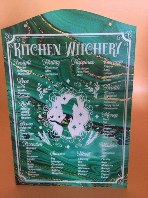 Kitchen Witchery Sign- Spells -Spices -Magical Herbs and blends for magic- Magical potions- Pagan crafting - Image 5