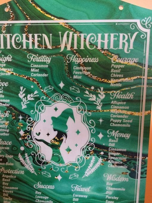 Kitchen Witchery Sign- Spells -Spices -Magical Herbs and blends for magic- Magical potions- Pagan crafting - Image 8