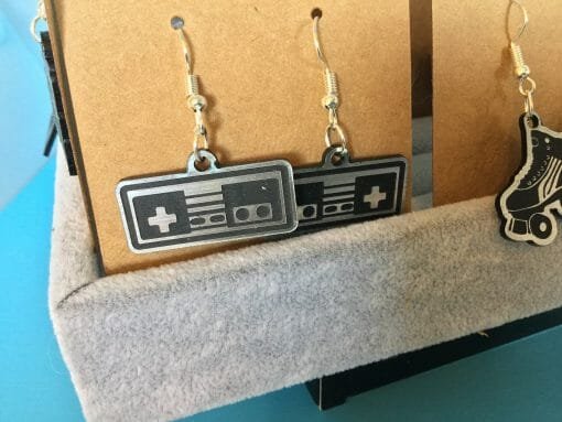 Retro earrings -Boom Box- Walkman-Mix tape-Unique Style - Groovy-Knarley- 80's, 90's Funky- Roller skates- Gamers-Cassette- Mix Tape - Image 8