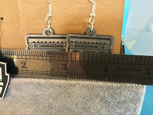 Retro earrings -Boom Box- Walkman-Mix tape-Unique Style - Groovy-Knarley- 80's, 90's Funky- Roller skates- Gamers-Cassette- Mix Tape - Image 11